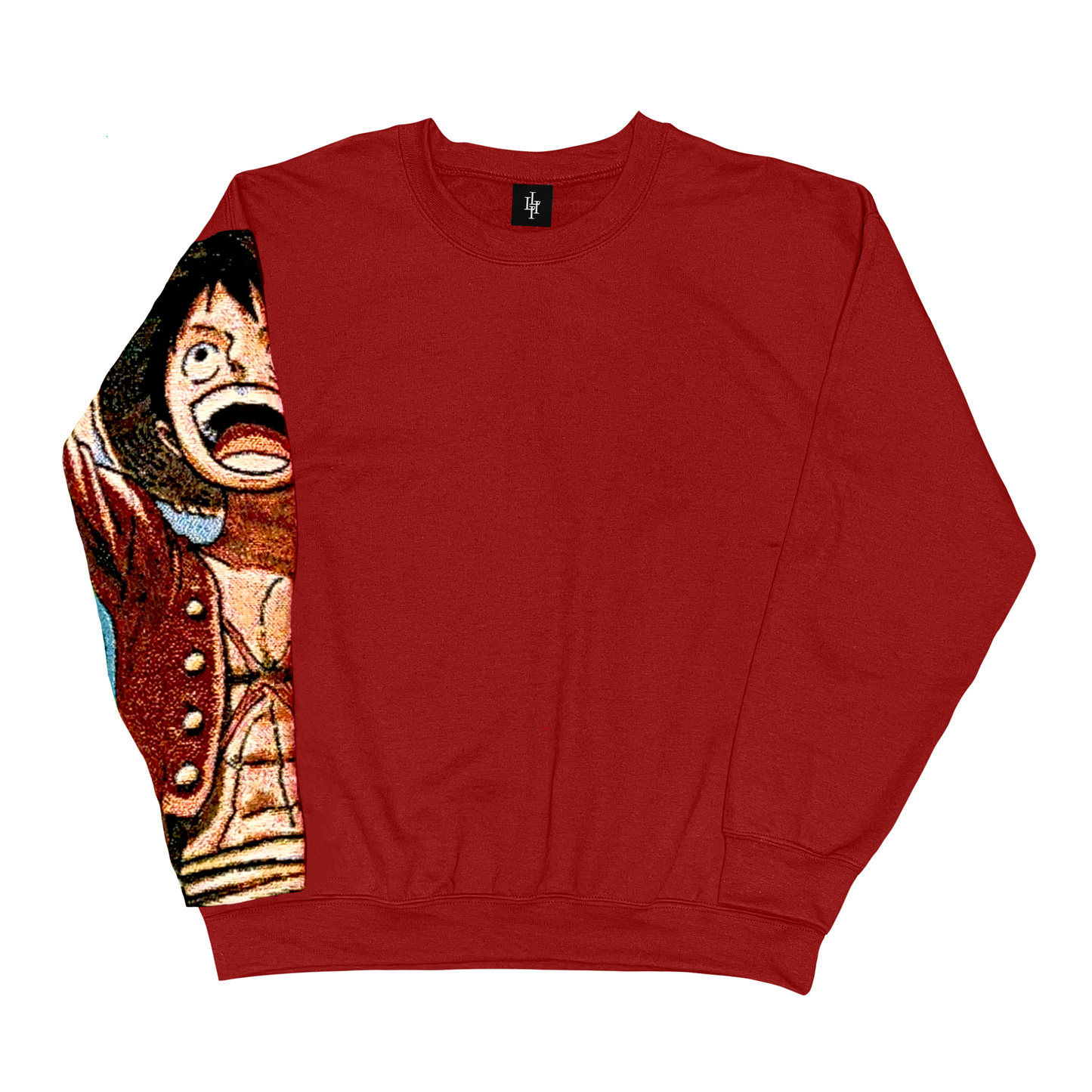 LUFFY TAPESTRY SLEEVE SWEATSHIRT/HOODIE