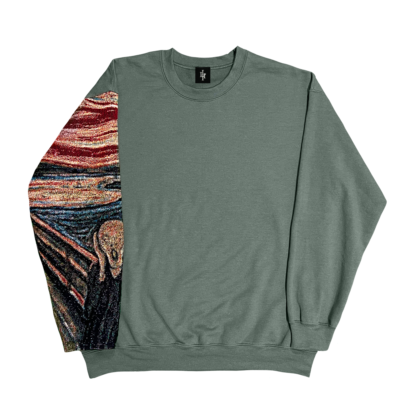 "THE SCREAM" TAPESTRY SLEEVE SWEATSHIRT/HOODIE