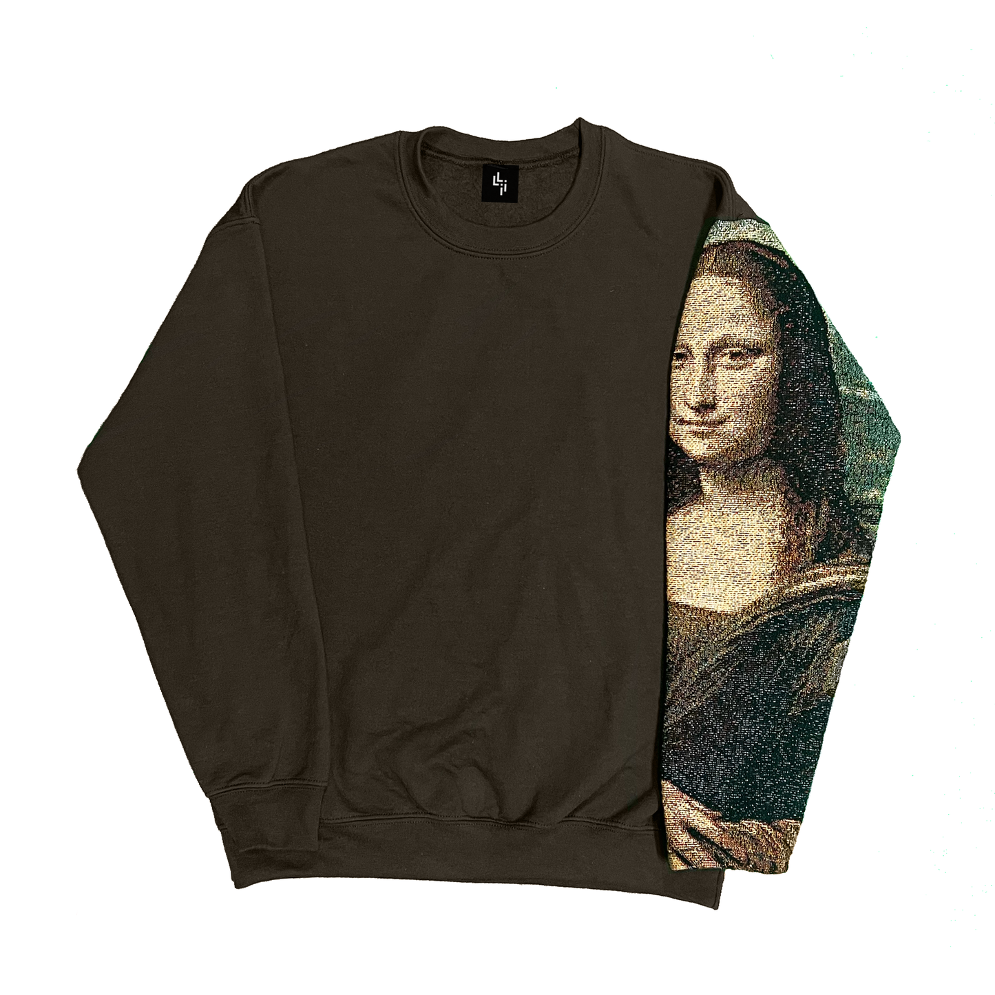 MONA LISA TAPESTRY SLEEVE SWEATSHIRT/HOODIE