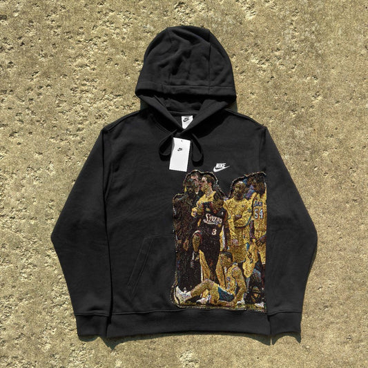 1 OF 1 NIKE IVERSON TAPESTRY HOODIE REWORK - SIZE L