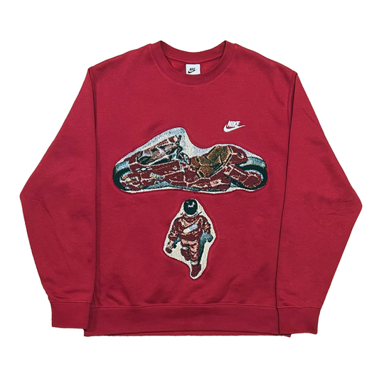 1 OF 1 NIKE AKIRA TAPESTRY SWEATSHIRT REWORK - SIZE L